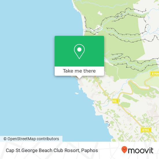 Cap St.George Beach Club Rosort map