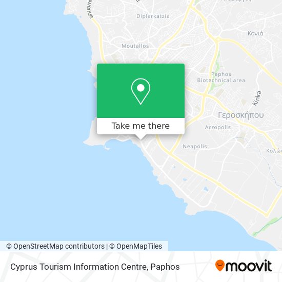 Cyprus Tourism Information Centre map