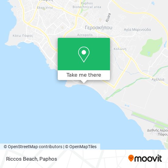 Riccos Beach map