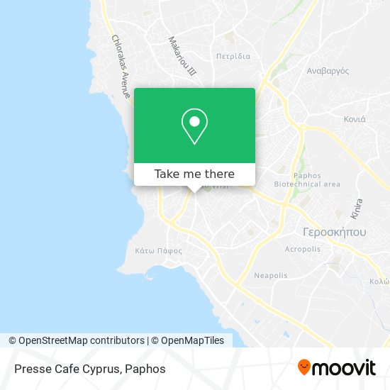 Presse Cafe Cyprus map