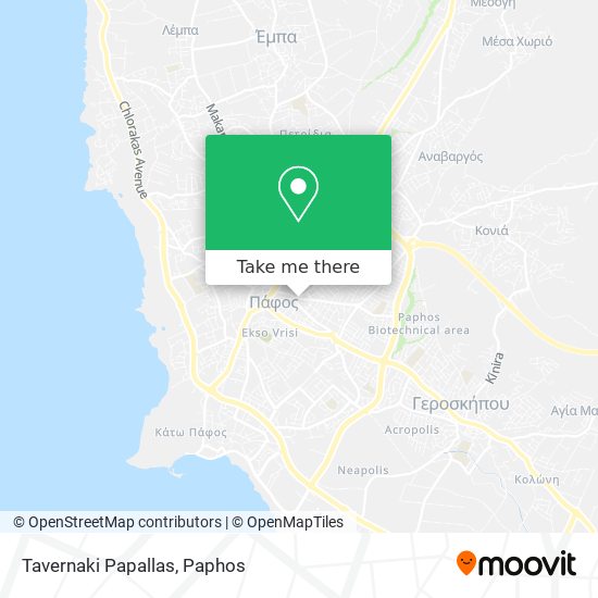 Tavernaki Papallas map