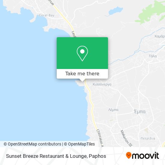 Sunset Breeze Restaurant & Lounge map