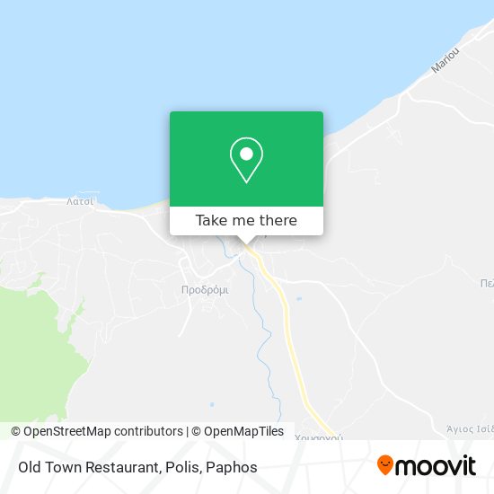 Old Town Restaurant, Polis map