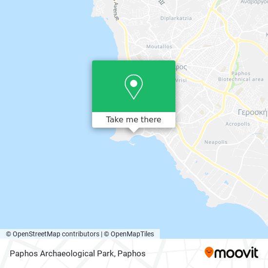 Paphos Archaeological Park map