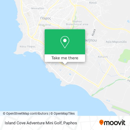 Island Cove Adventure Mini Golf map