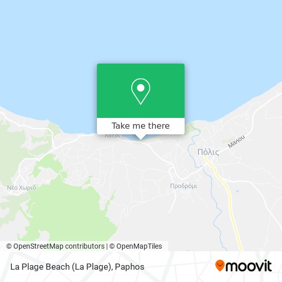 La Plage Beach map