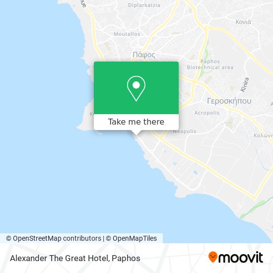 Alexander The Great Hotel map