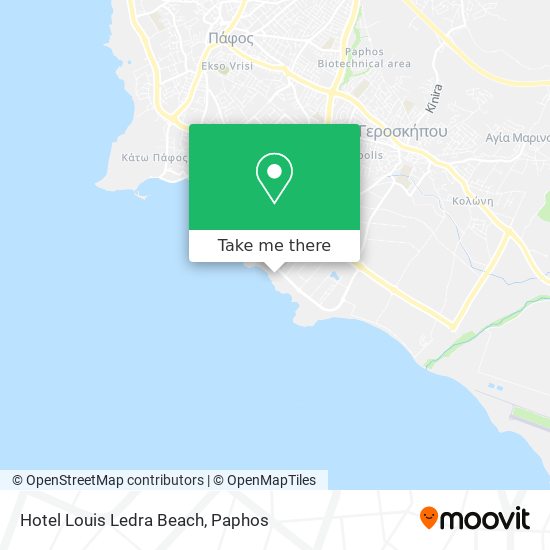 Hotel Louis Ledra Beach map