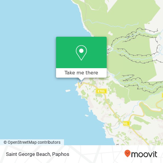 Saint George Beach map
