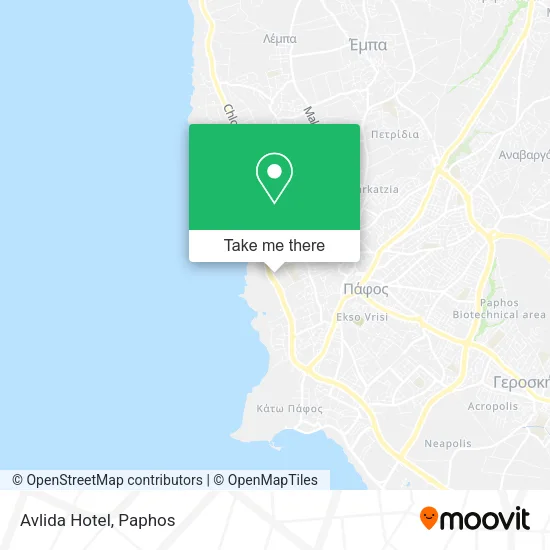 Avlida Hotel map