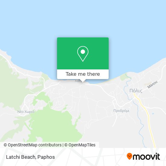 Latchi Beach map