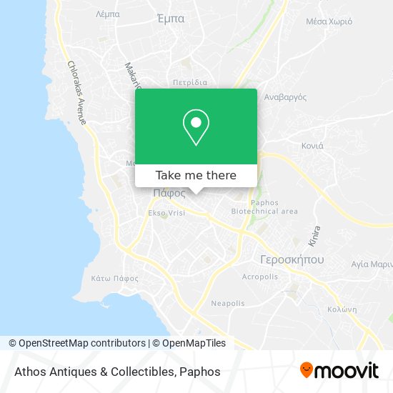Athos Antiques & Collectibles map