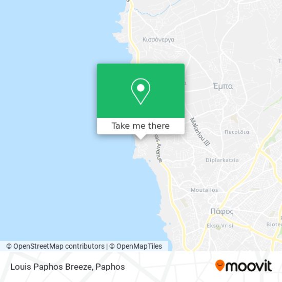 Louis Paphos Breeze map