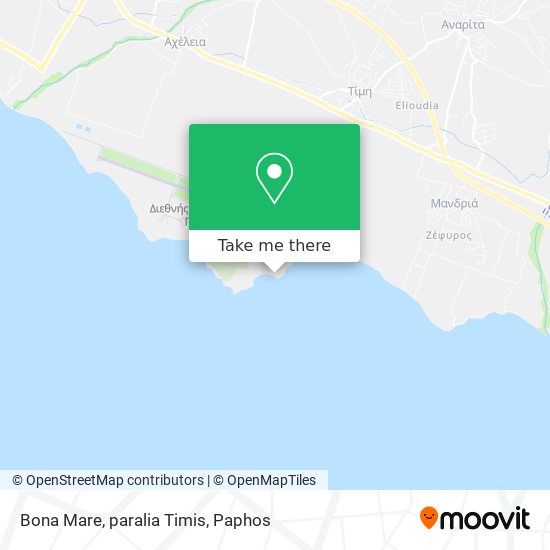 Bona Mare, paralia Timis map