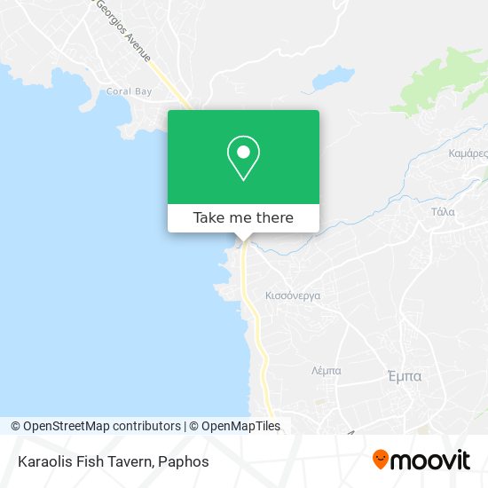 Karaolis Fish Tavern map