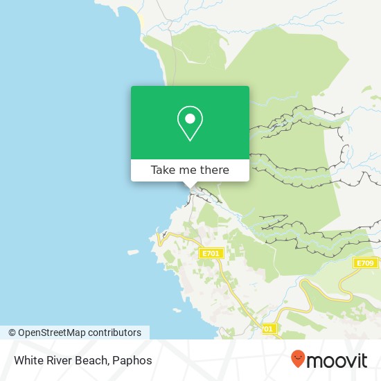 White River Beach map
