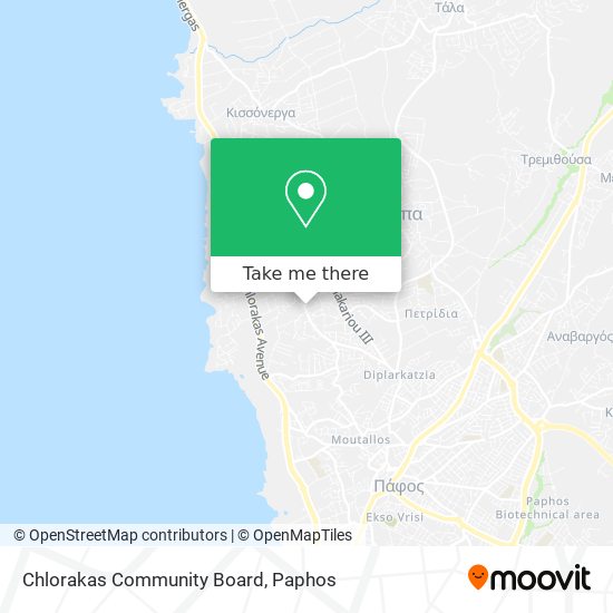Chlorakas Community Board map