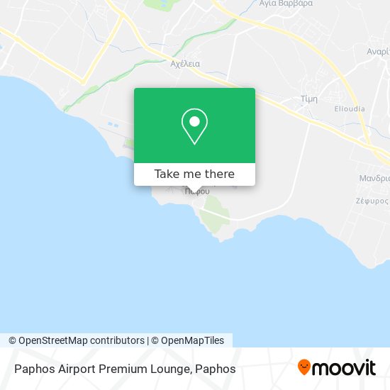 Paphos Airport Premium Lounge map