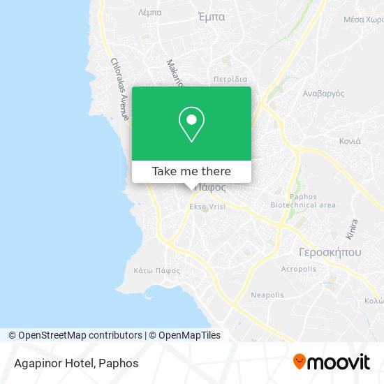 Agapinor Hotel map