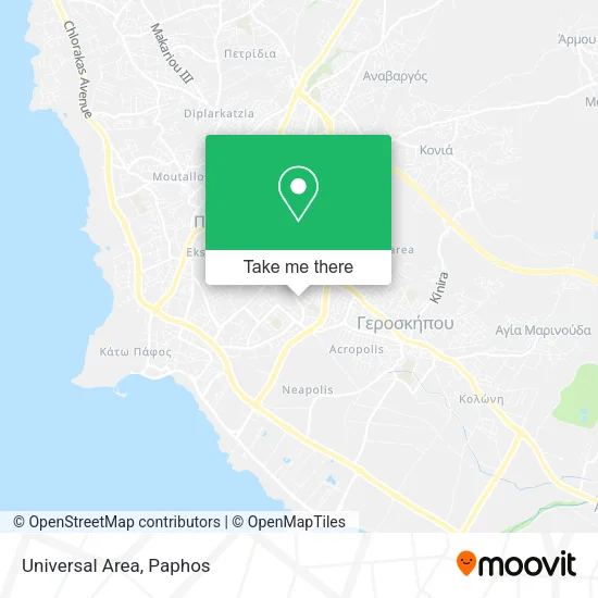Universal Area map
