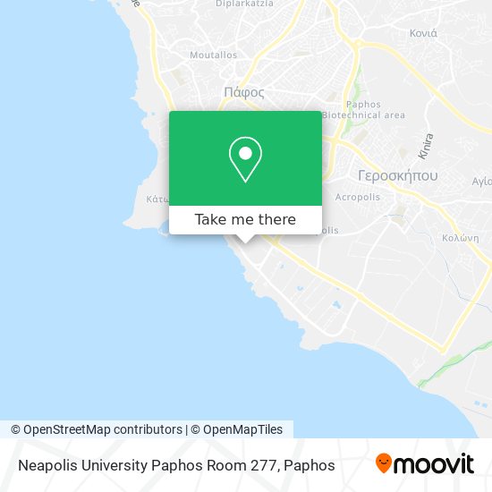 Neapolis University Paphos Room 277 map