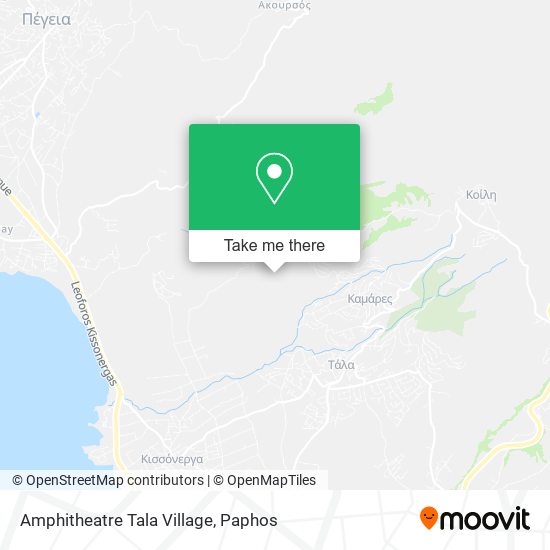 Amphitheatre Tala Village map