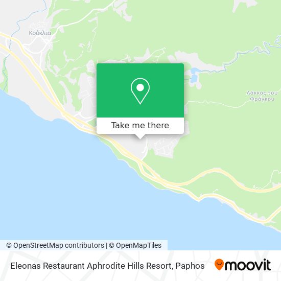 Eleonas Restaurant Aphrodite Hills Resort map