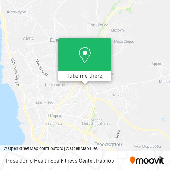 Poseidonio Health Spa Fitness Center map