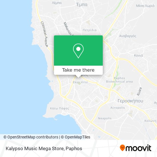 Kalypso Music Mega Store map