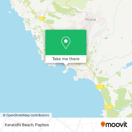 Keratidhi Beach map