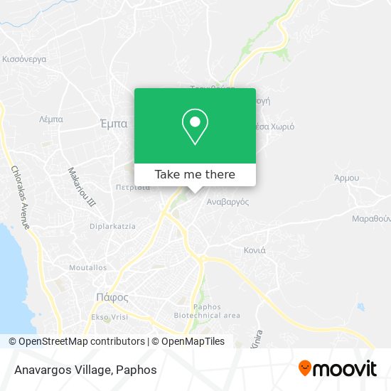 Anavargos Village map