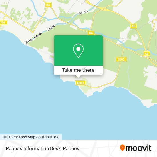 Paphos Information Desk map