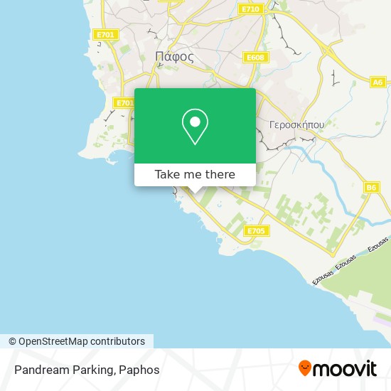 Pandream Parking map