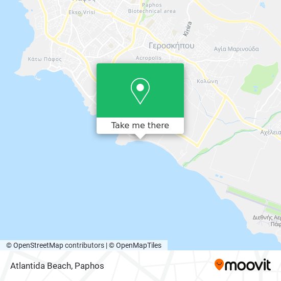 Atlantida Beach map