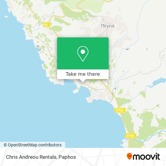 Chris Andreou Rentals map