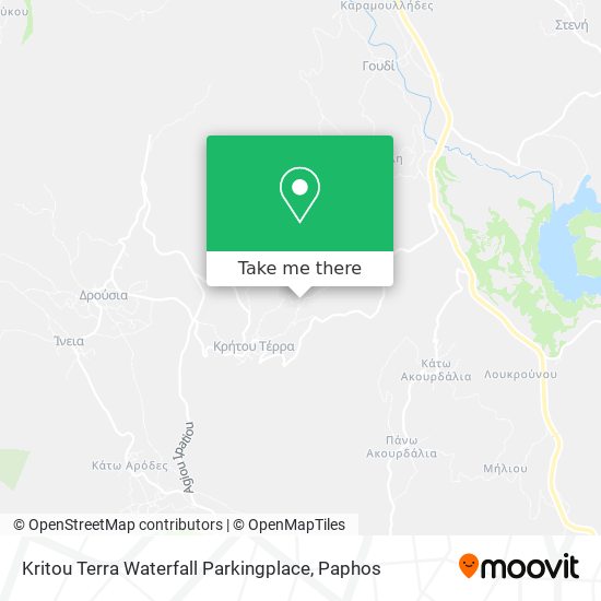 Kritou Terra Waterfall Map How To Get To Kritou Terra Waterfall Parkingplace In Paphos By Bus?