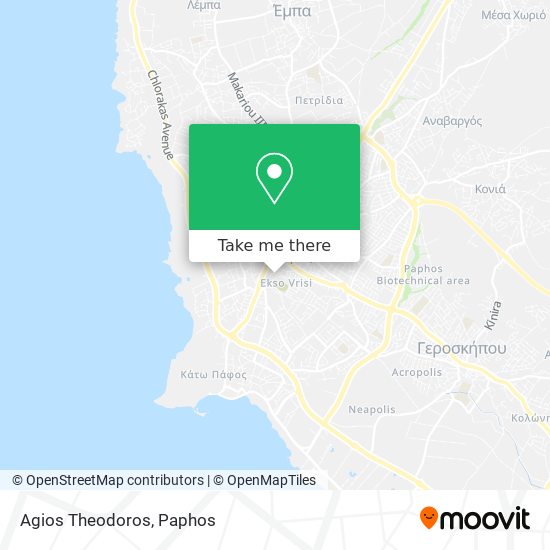 Agios Theodoros map