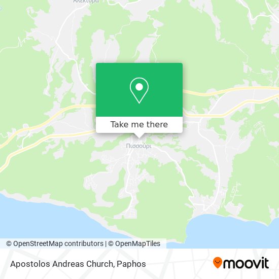 Apostolos Andreas Church map