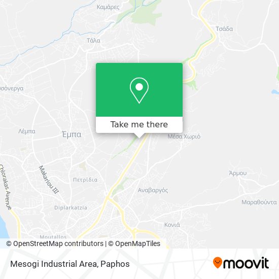 Mesogi Industrial Area map