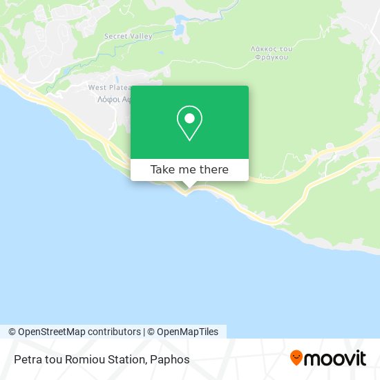 Petra tou Romiou Station map