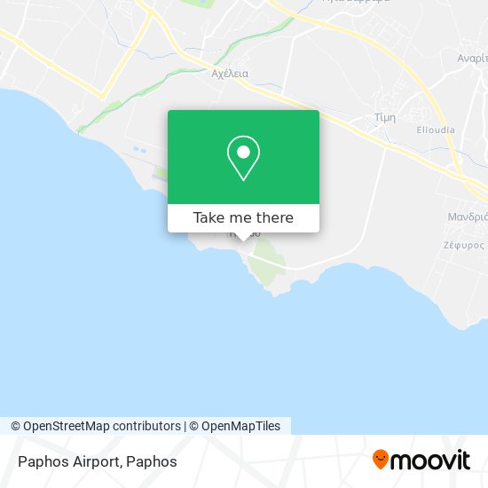 Paphos Airport map