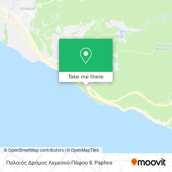 Παλαιός Δρόμος Λεμεσού-Πάφου 8 map