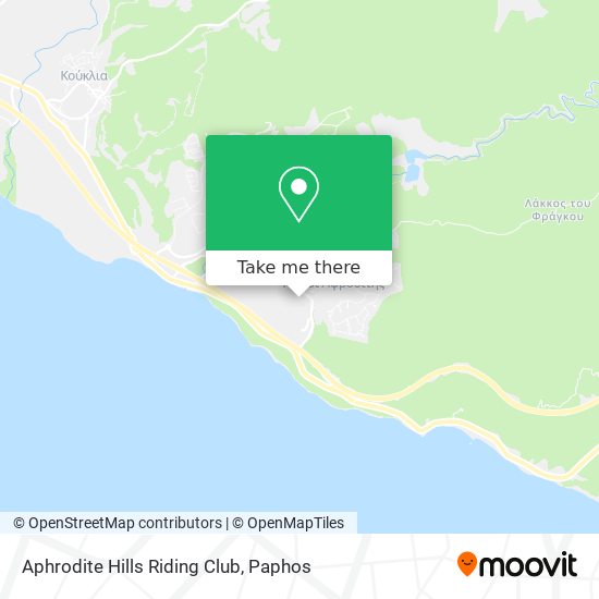 Aphrodite Hills Riding Club map