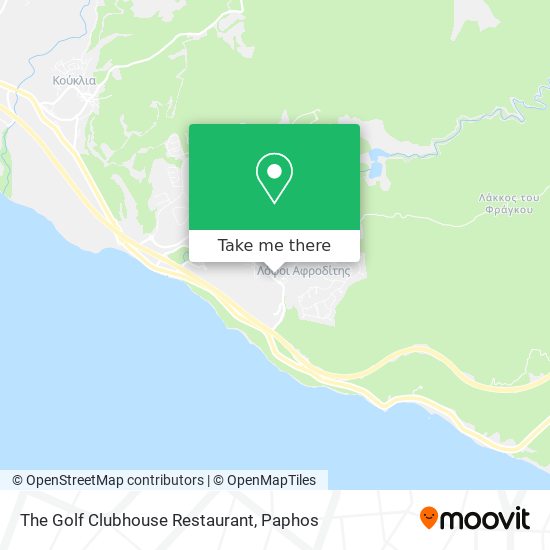 The Golf Clubhouse Restaurant map