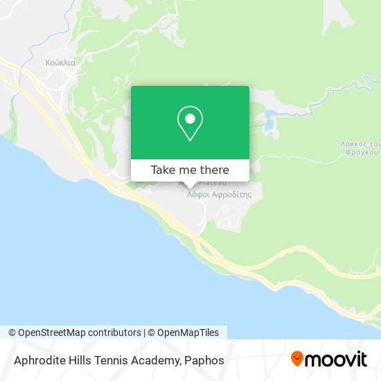 Aphrodite Hills Tennis Academy map