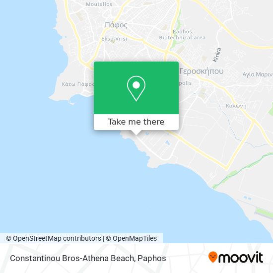 Constantinou Bros-Athena Beach map