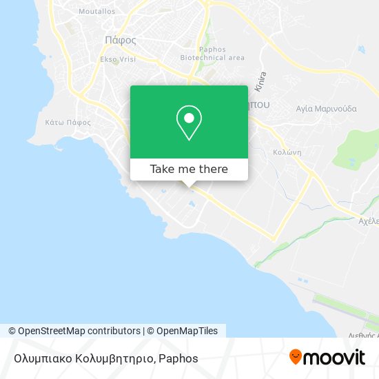 Ολυμπιακο Κολυμβητηριο map