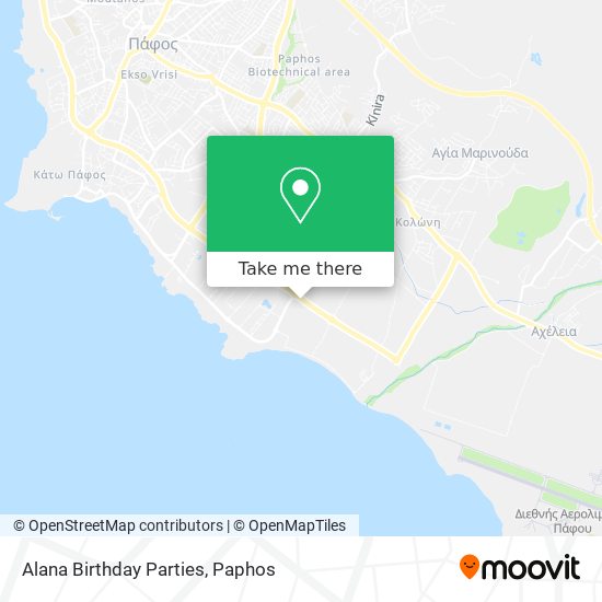 Alana Birthday Parties map