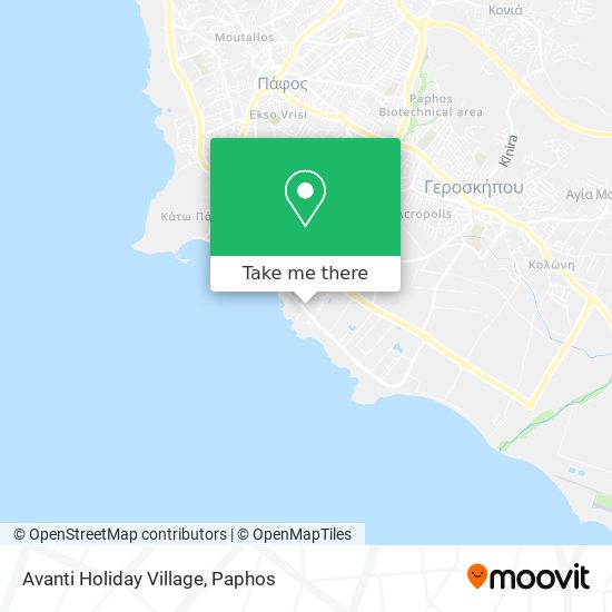 Avanti Holiday Village map