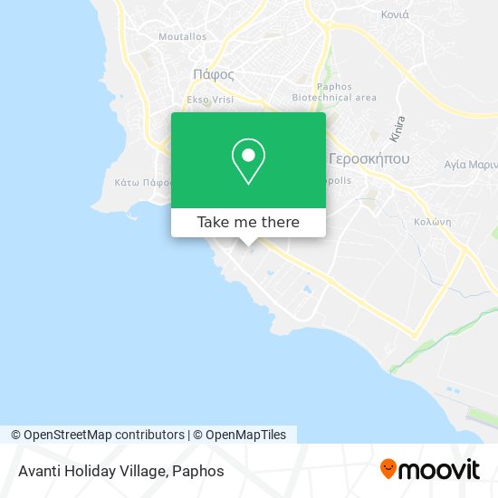 Avanti Holiday Village map